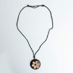 Necklace With Coconut Shell Flower Pendant - Image 2