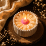 Petal Glow Candle – Handmade Daisy Flower Candle - Image 2