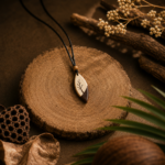 Handcrafted Coconut Shell Necklace – Nature Inspired Pendant - Image 3