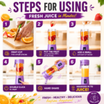 Portable Mini USB Rechargeable Juicer - Image 5
