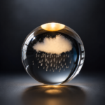 Crystal Ball Night Light – 3D Engraved Rain Cloud - Image 4